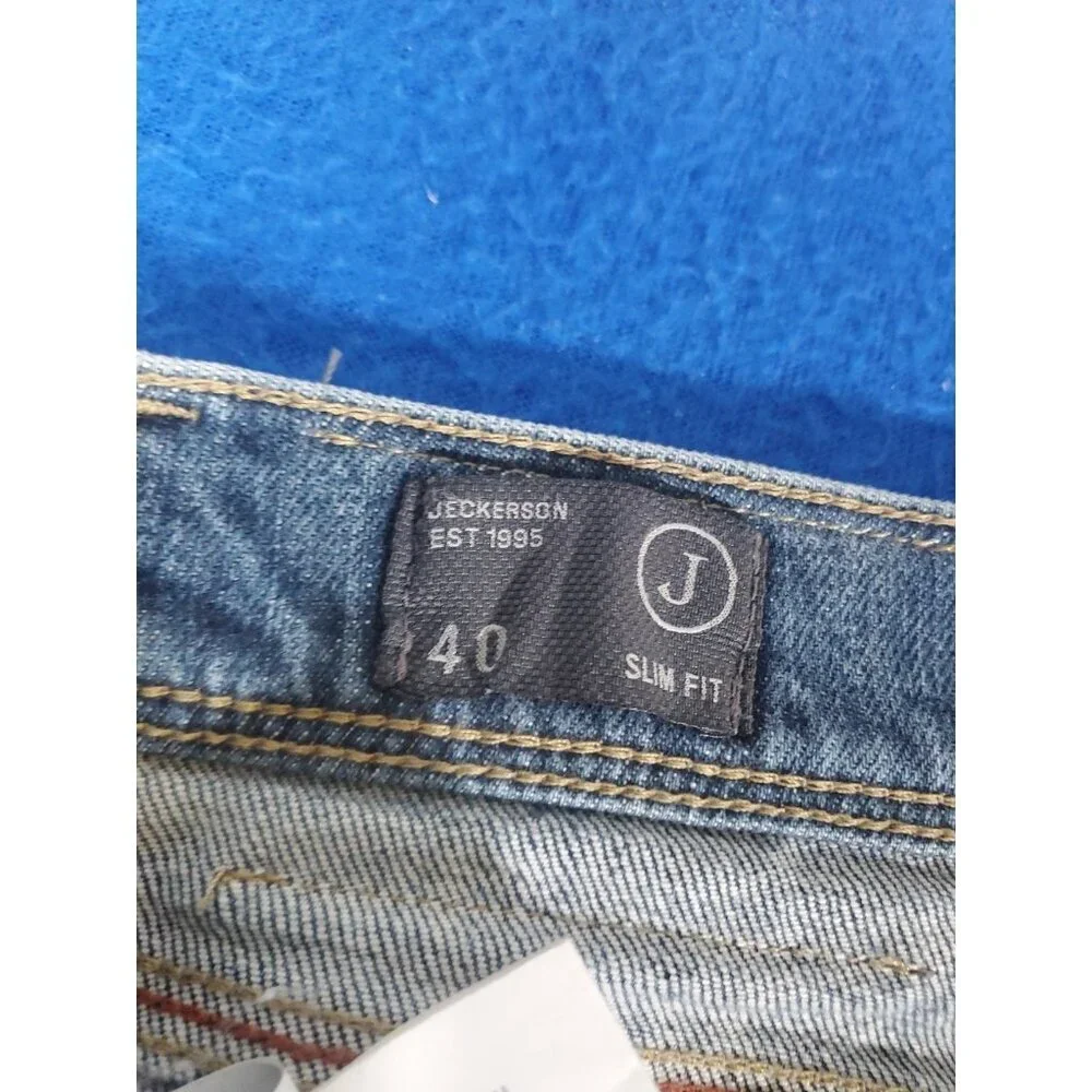 Jeckerson Vintage Slim Fit Boot Cut Denim Jeans Pants Men's Size 40 Jupa79ff
